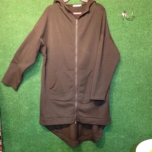 PL 037 Z Avenue USA Black Hooded Zip-Up Jacket